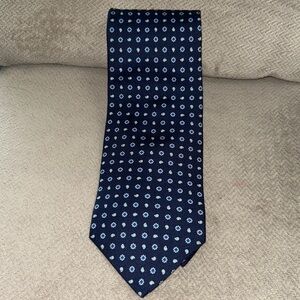 Brooks Brothers Silk Blue Patterned Tie